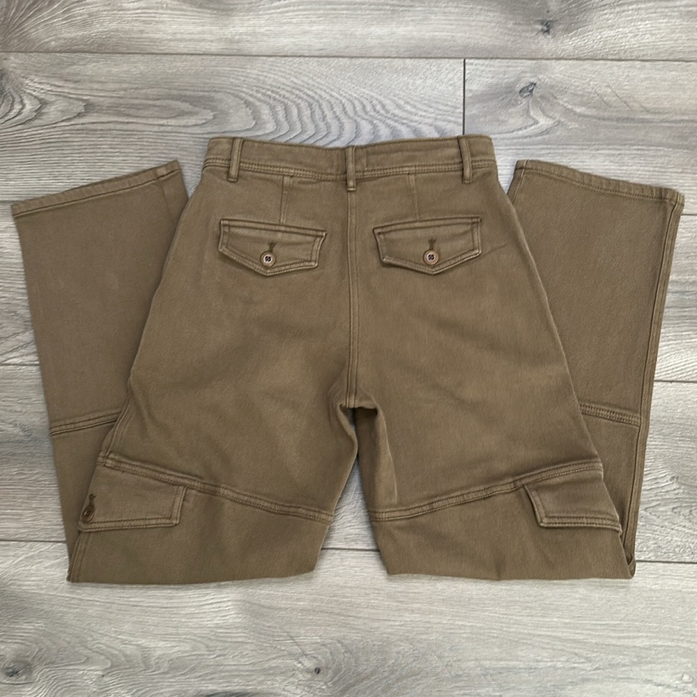 Wilfred Free Aritzia Meave Cargo Mid Rise Straight Ankle Pants Brown Size‎ 0 - Picture 5 of 14